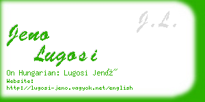 jeno lugosi business card